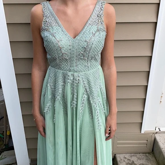 slim fit dress slacks Halter Neck Open Back Mint Quinceanera Dresses Mexican Ball Gown Prom Dress